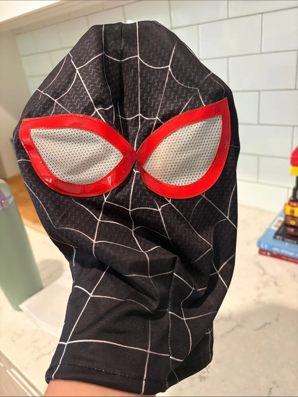 Kids Black Spider Web Mask